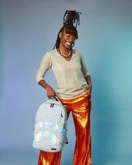 MIRASHAKU IRIDESCENT QUILT BACKPACK