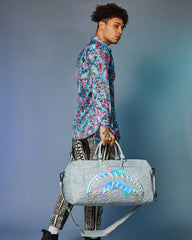 MIRASHAKU IRIDESCENT QUILT DUFFLE
