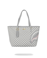 KNIT SHARKS IN PARIS IN CREAM TOTE