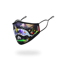 ADULT ASTRO PARTY FORM-FITTING FACE MASK