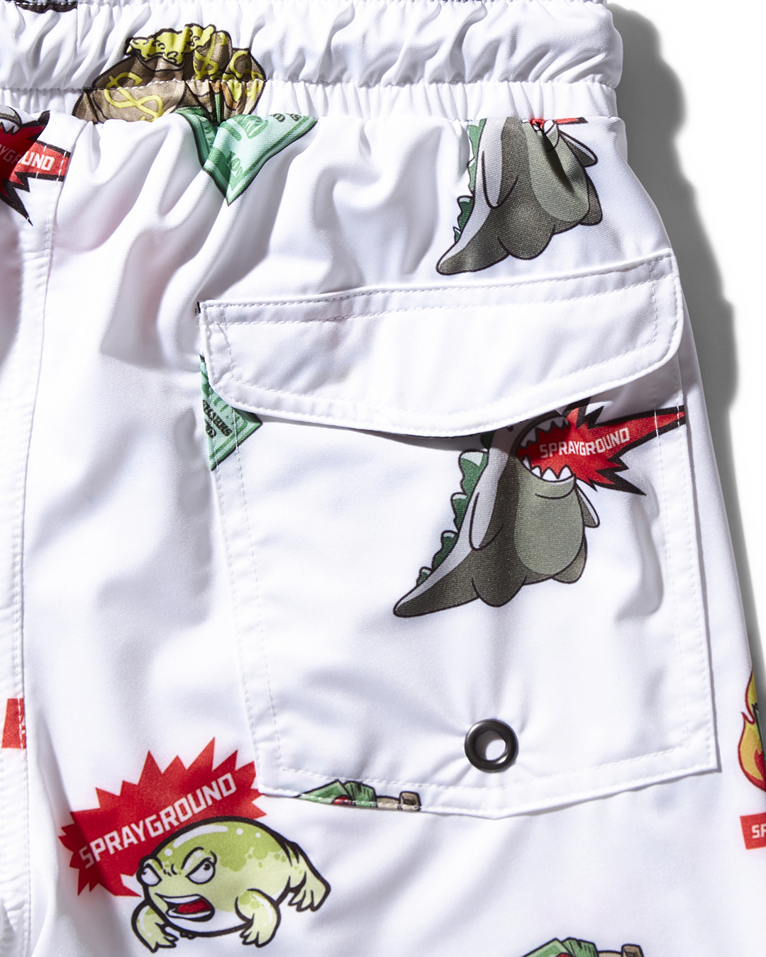 KIDS PATCH ALL-IN SWIM TRUNKS (WHITE)
