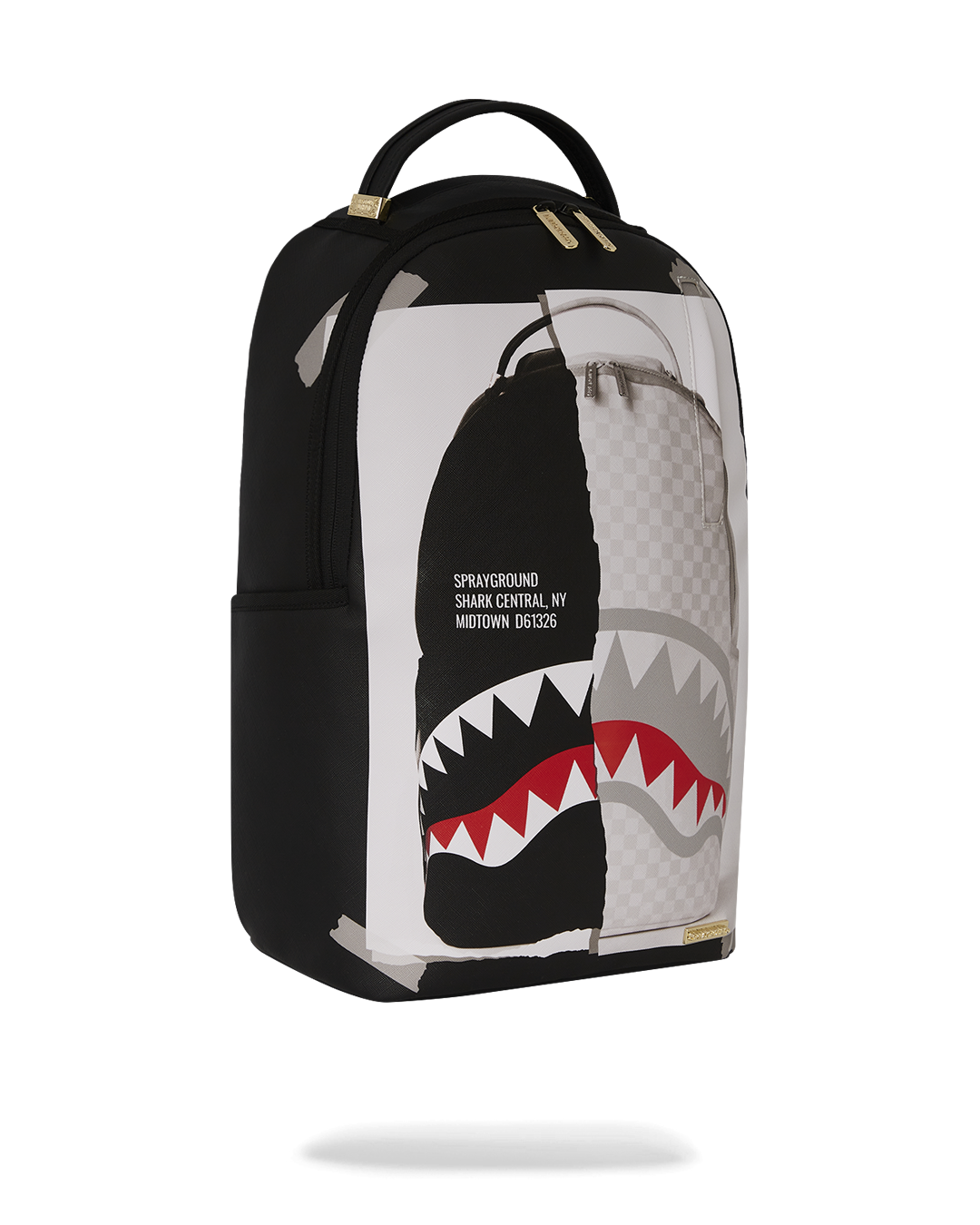 BAG ON BAG OPTICAL ILLUSION SHARKS IN PARIS BACKPACK