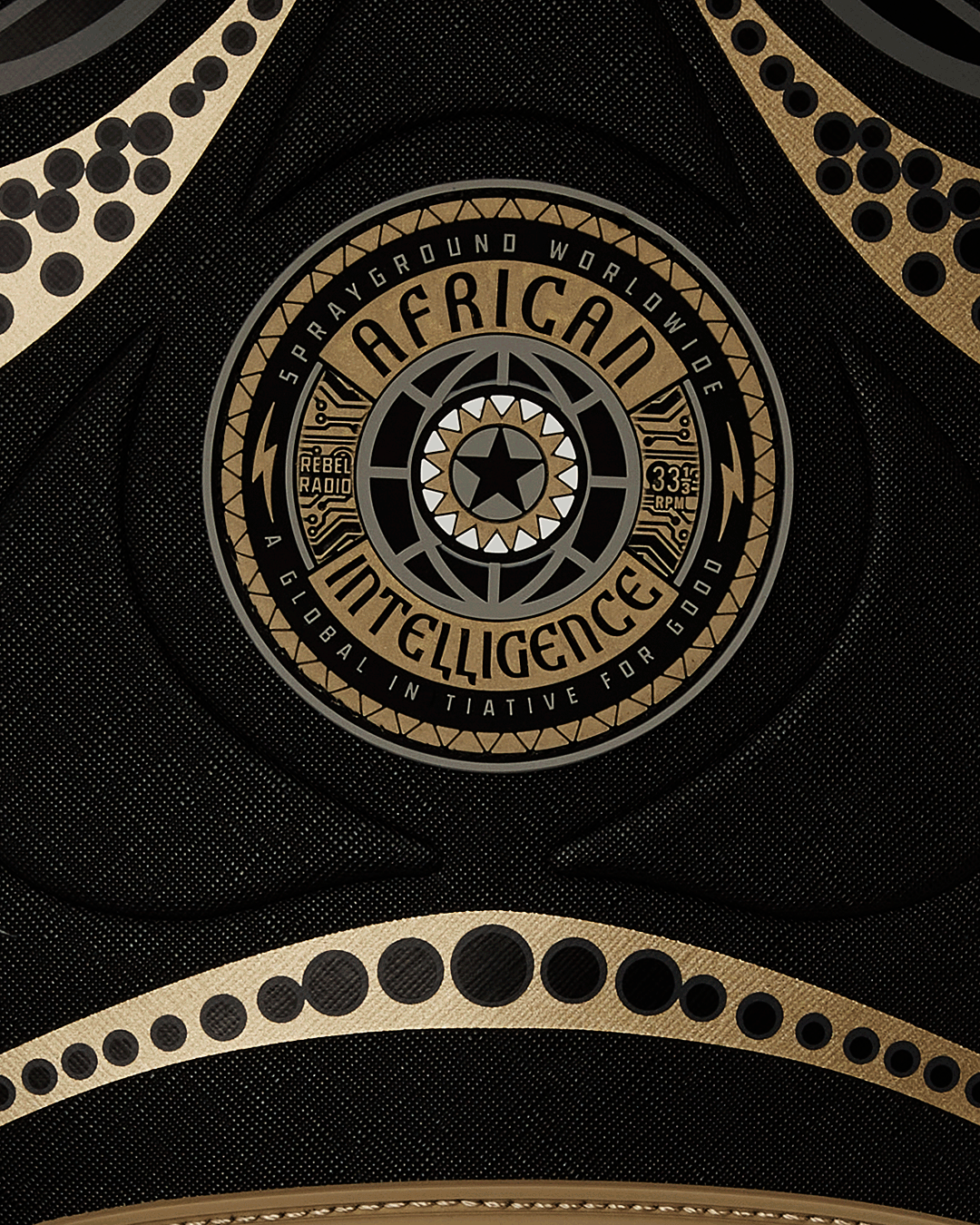 A.I. AFRICAN INTELLIGENCE SHARKS OF THE GOLD OCEAN BACKPACK - SANDFLOWER COLLAB