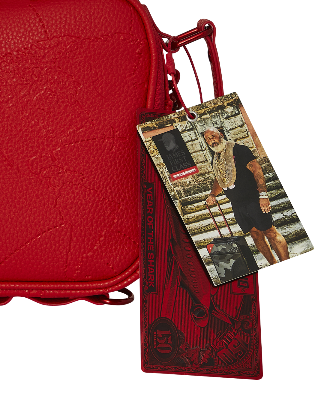 JAMES FIRST CLASS RUBY RED CROSSBODY